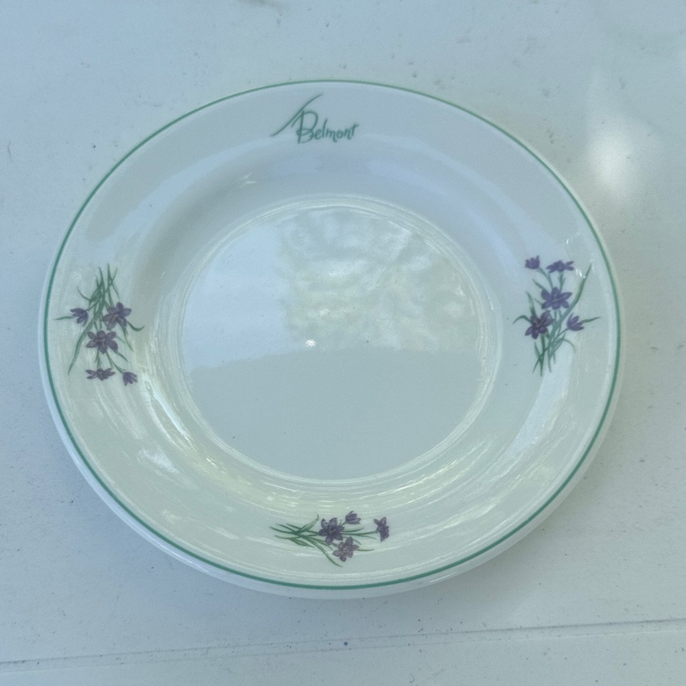 Vintage Wedgwood floral plate from the Bermudiana Harmony Hall Belmont Hotel